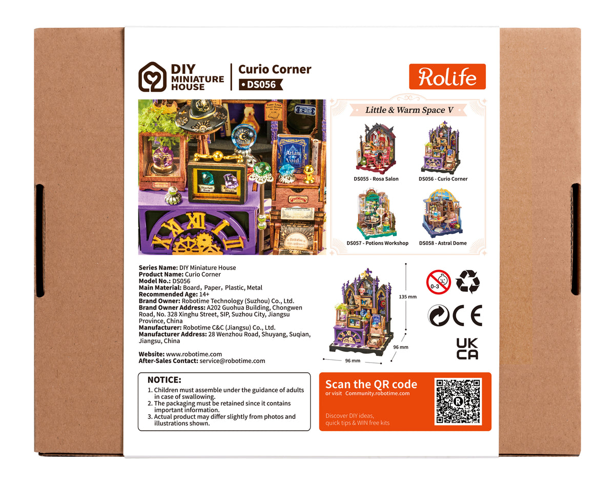 Rolife Curio Corner DS056 - back packaging