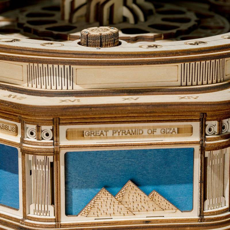 Robotime 3D Laser Cut Wooden Puzzle DIY Secret Locker Model Kit The Globe ST002