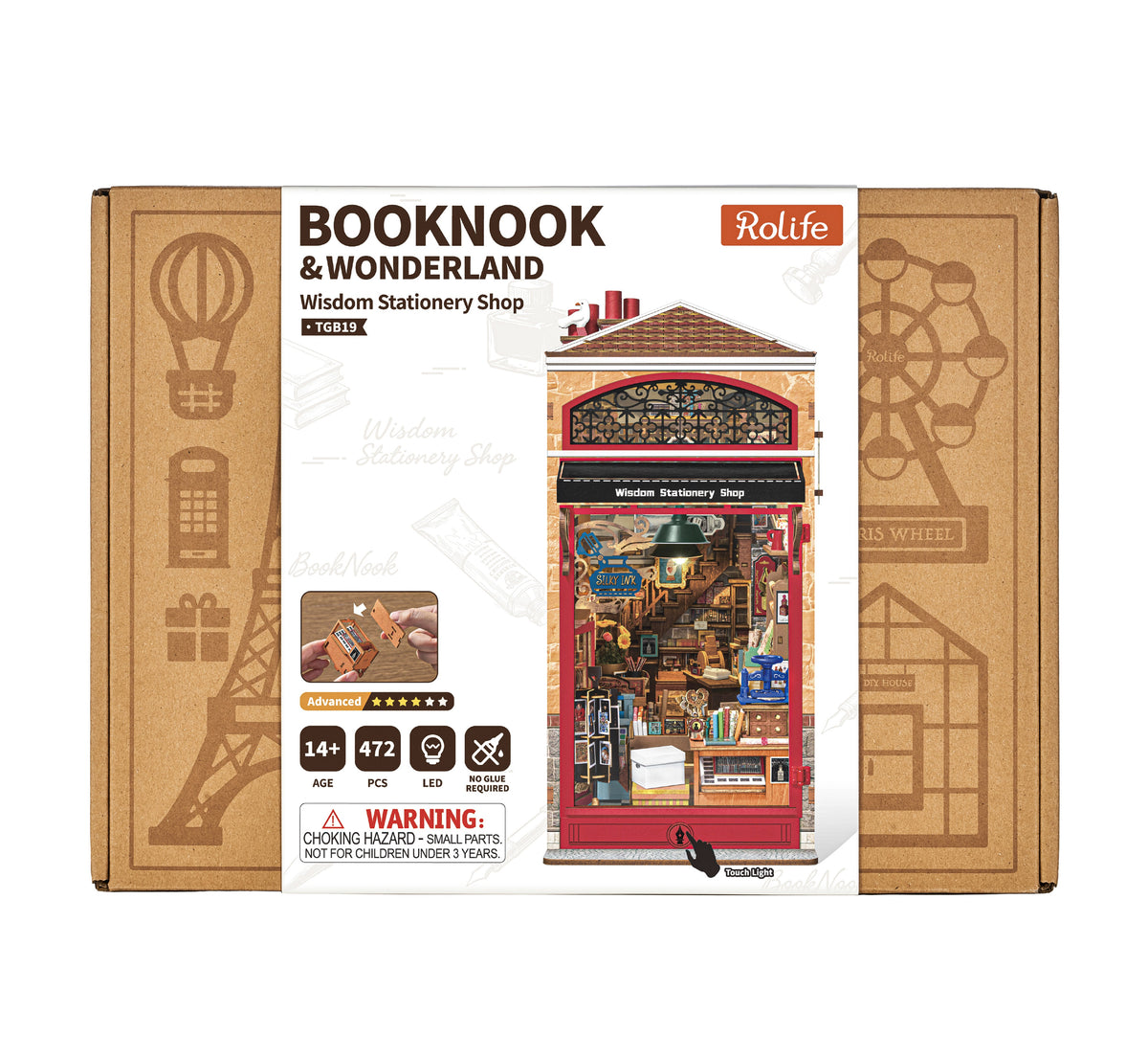 Rolife Wisdom Stationery Shop TGB19 - front packaging