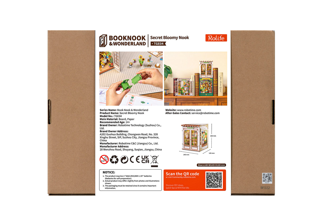 Rolife Secret Bloomy Nook TGE04 - back packaging
