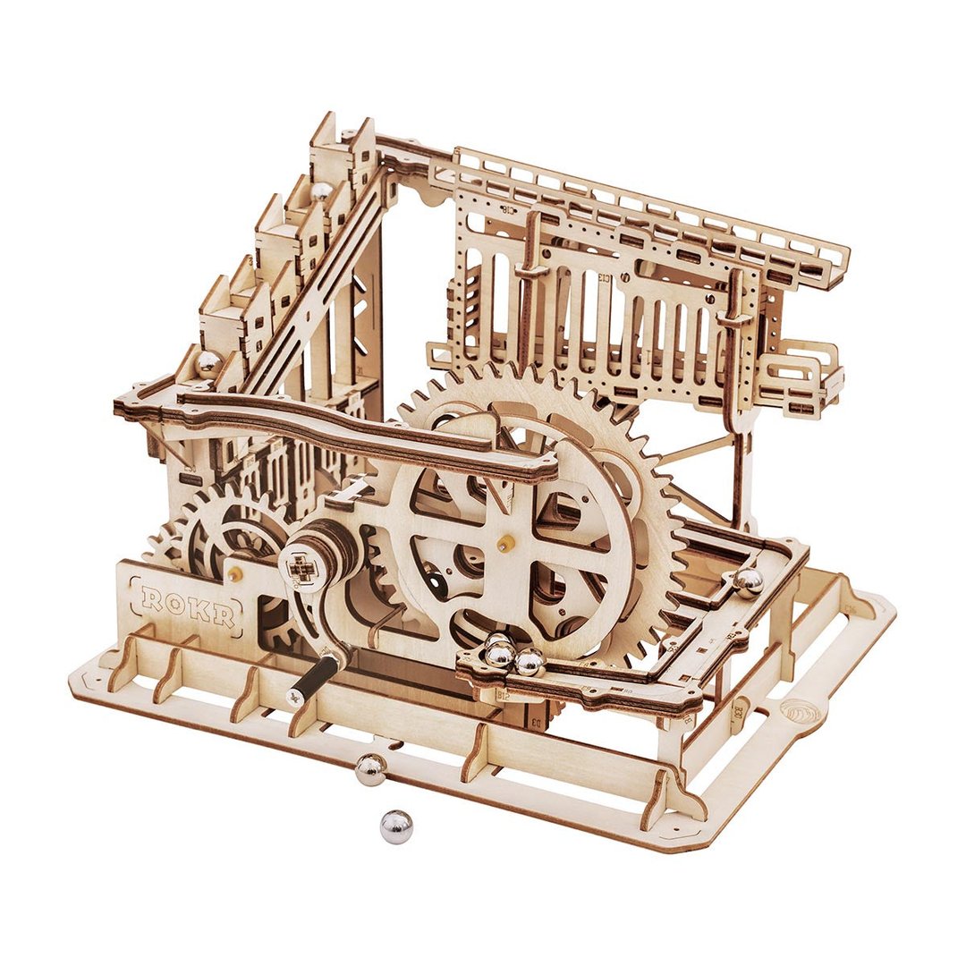 Robotime 3D DIY Wooden Puzzle Marble Squad Trapdoors Marble Run LG502
