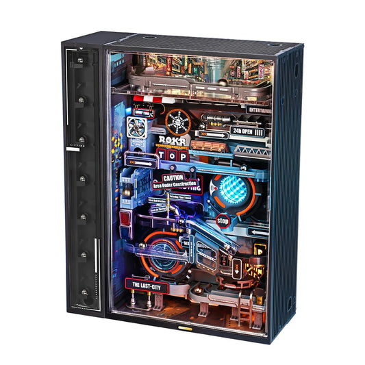 ROKR MR01S "The Last City" Marble Run – 3D Wooden Puzzle with Motorised Lift & LED Lights