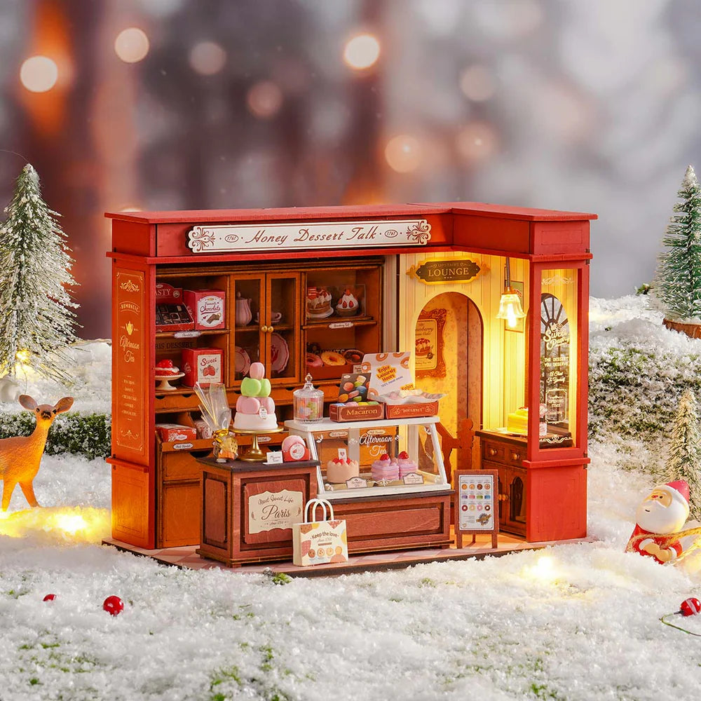 Robotime Rolife Honey Dessert Talk DIY Miniature House DG168