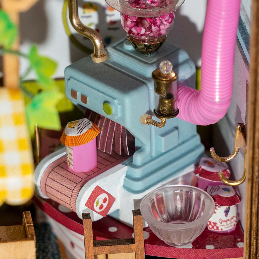 Robotime 3D DIY Wooden Puzzle Sweet Jam Shop DIY Miniature Dollhouse Kit DS010