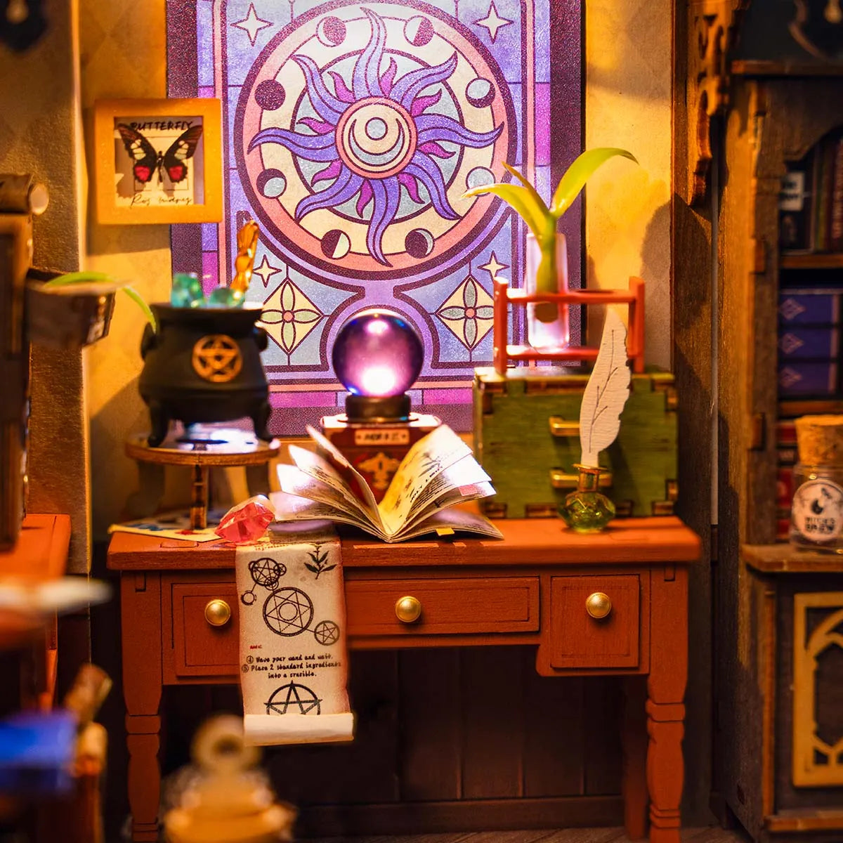 Robotime Rolife The Magic Study DIY Miniature House DG166