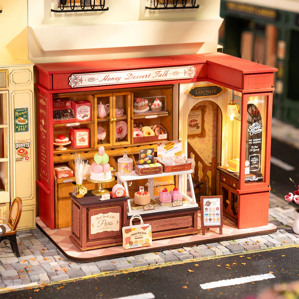 Robotime Rolife Honey Dessert Talk DIY Miniature House DG168