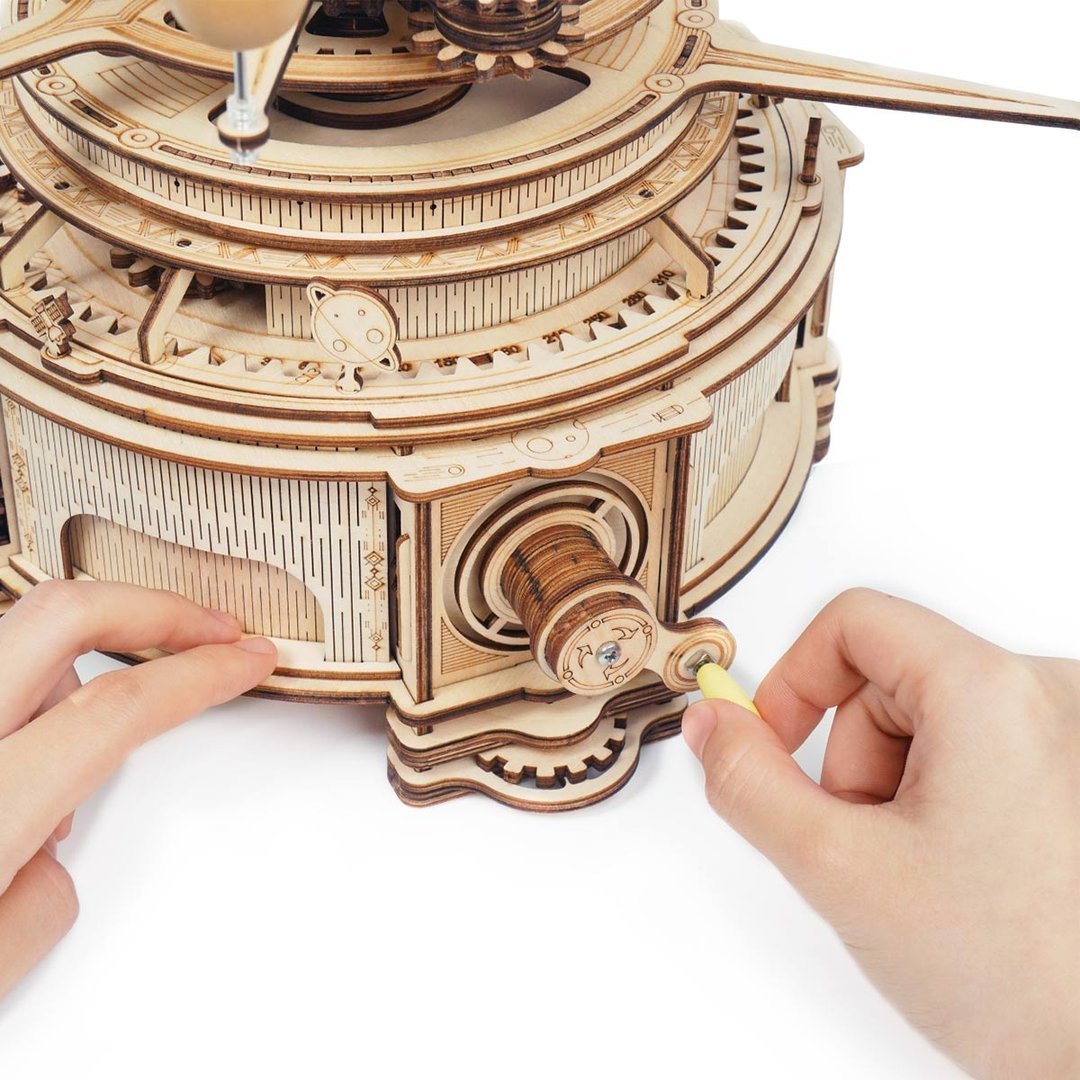 Robotime 3D DIY Wooden Puzzle Mechanical Orrery ST001
