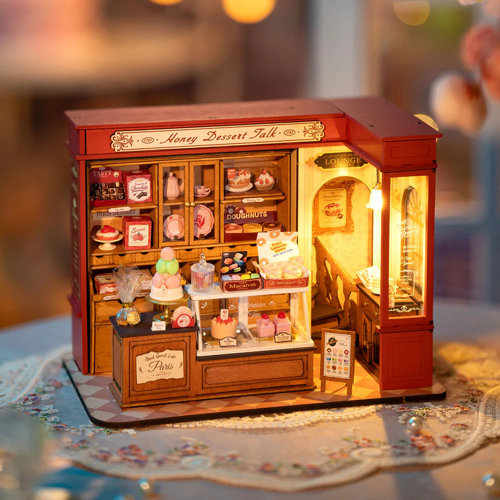 Robotime Rolife Honey Dessert Talk DIY Miniature House DG168