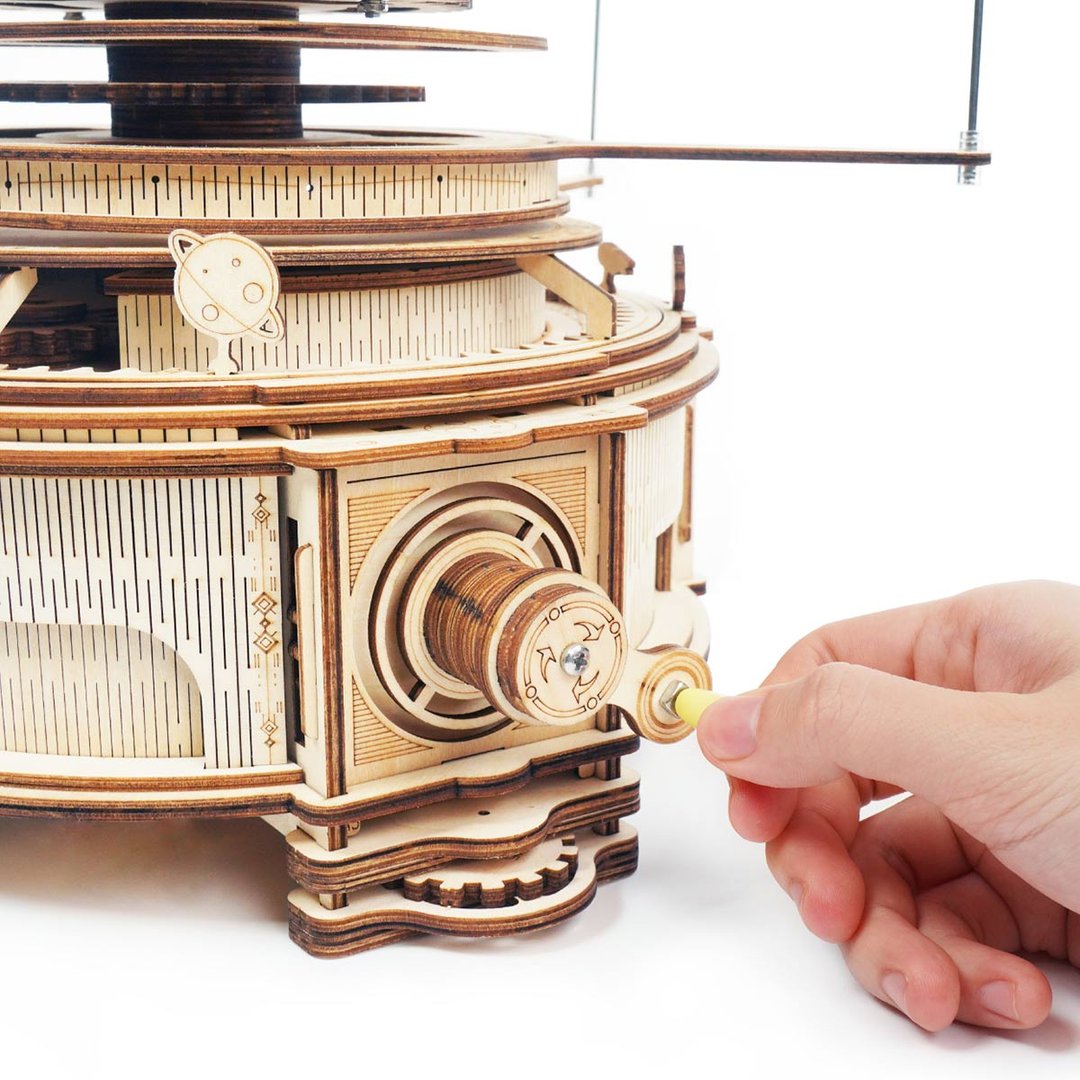Robotime 3D DIY Wooden Puzzle Mechanical Orrery ST001