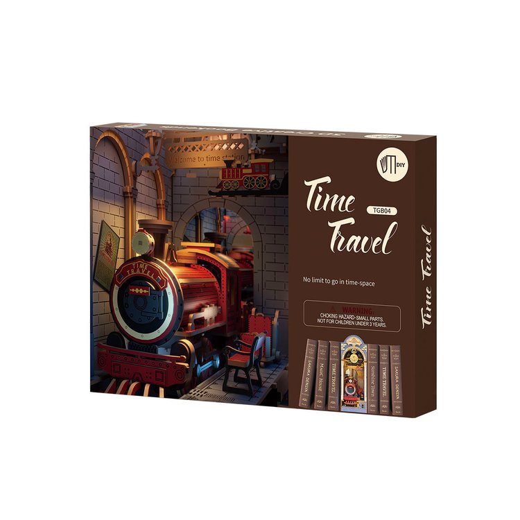 Rolife Time Travel DIY Book Nook Shelf Insert (TGB04) | LED Light
