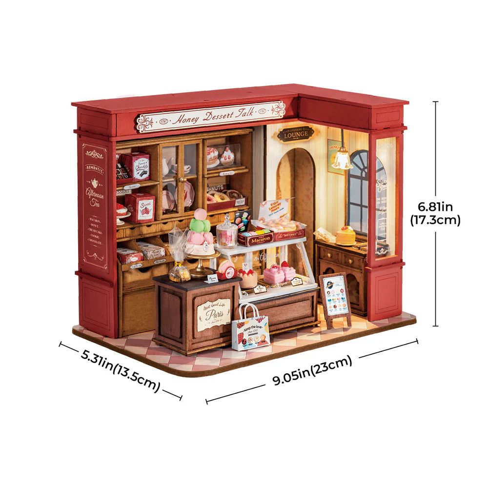 Robotime Rolife Honey Dessert Talk DIY Miniature House DG168