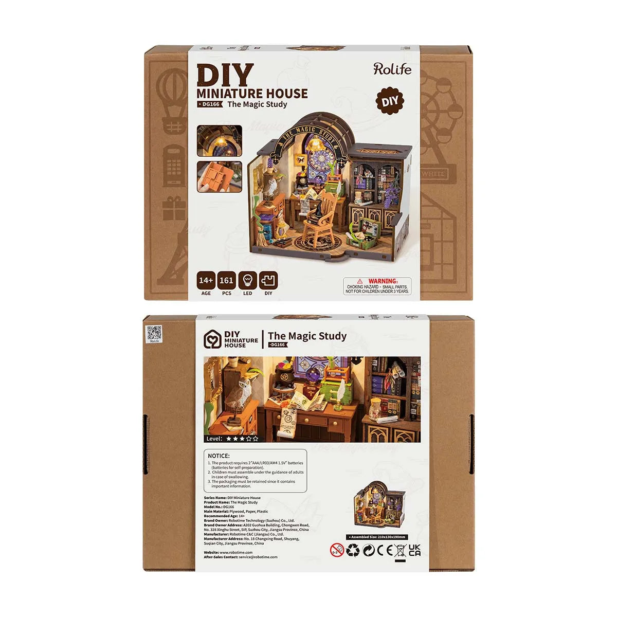 Robotime Rolife The Magic Study DIY Miniature House DG166