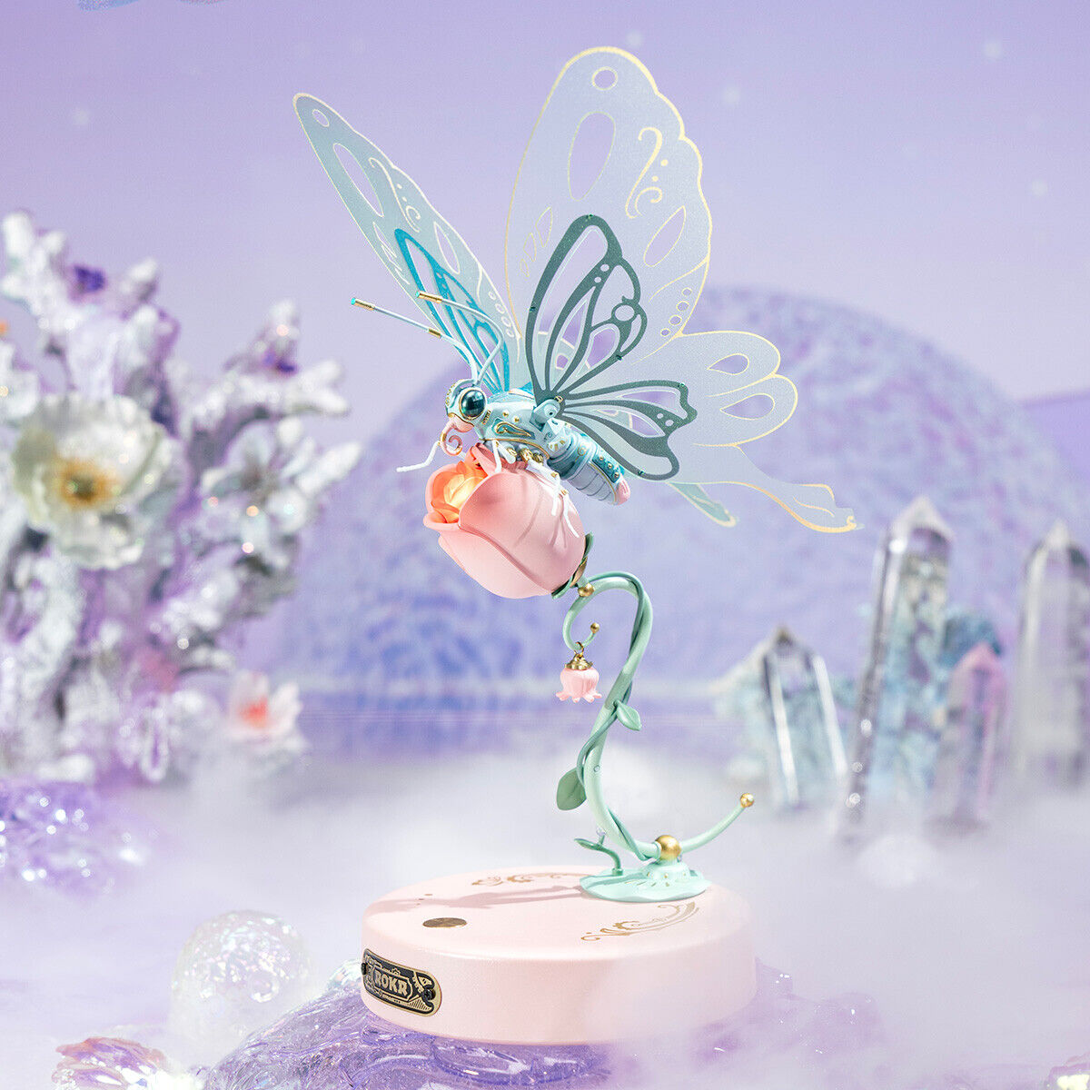 Robotime Butterfly DIY Mechanical 3D Puzzle MI05P PINK