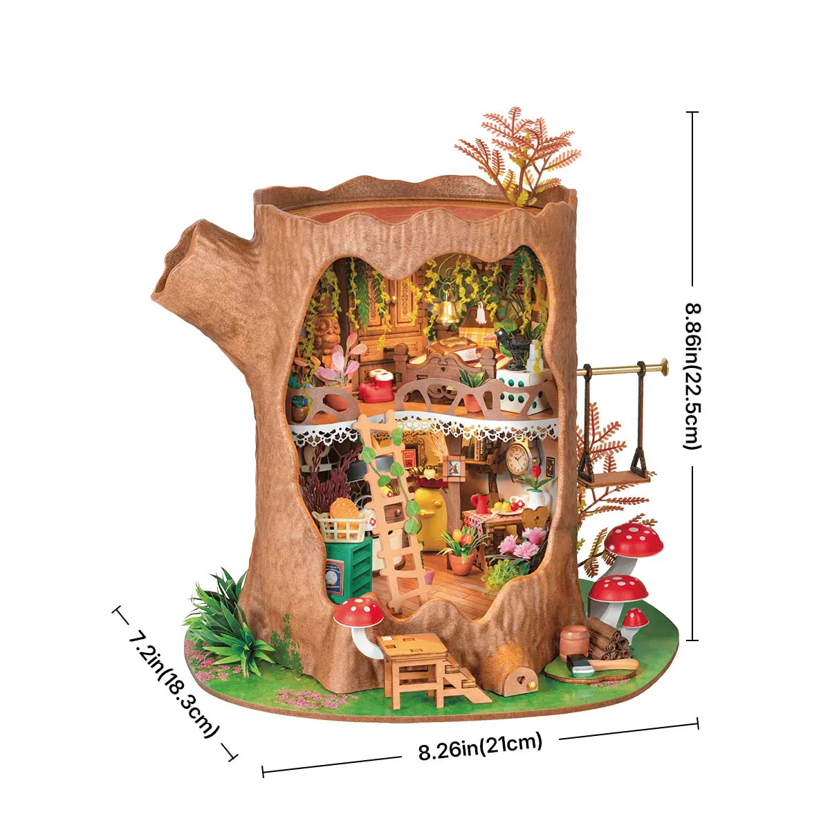 Rolife Fairytale Tree House DIY Miniature House Kit (DG179) | 1:18 Scale