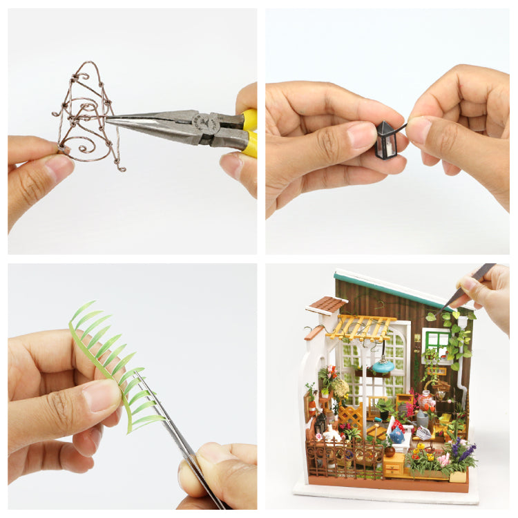 Robotime 1:24 DIY Miniature Mini Dollhouse Kit Home Decor Simon's Coffee DG109