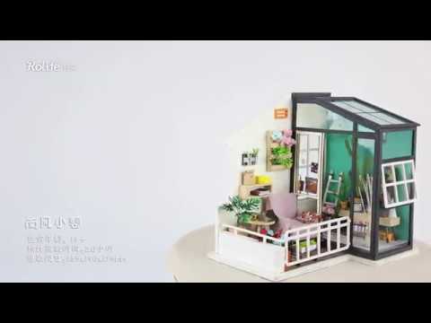 Robotime 1:24 DIY Miniature Mini Dollhouse Home Decor Balcony Day Dreaming DGM05