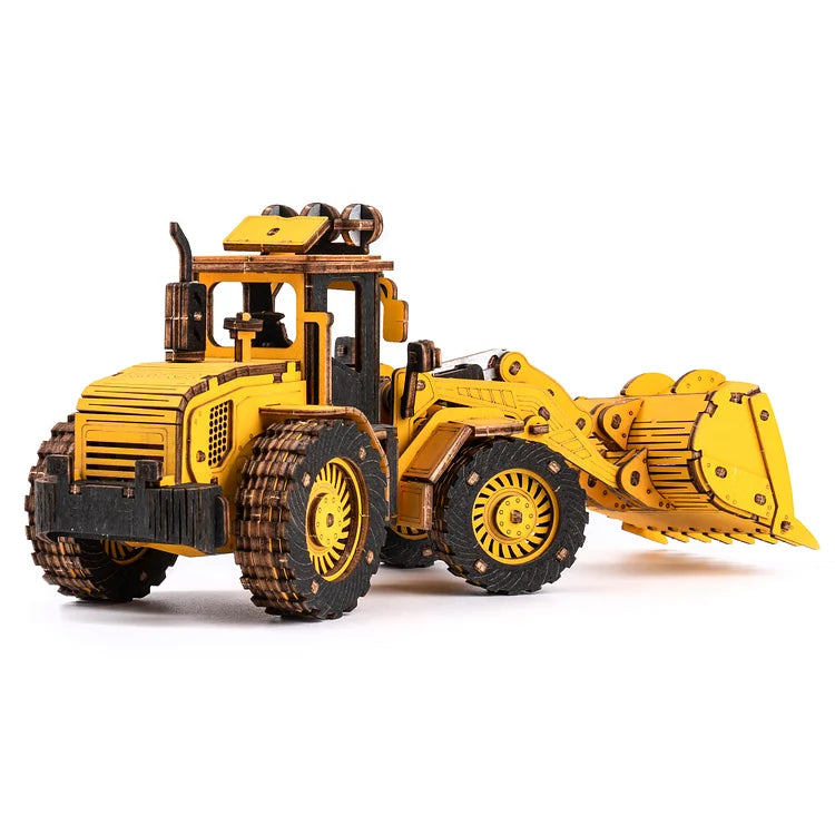 ROKR Bulldozer Engineering Vehicle 3D Wooden Puzzle TG509K Educational Toy for Kids Truck Toys for Gifts