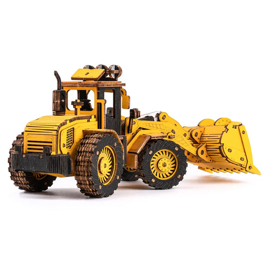 ROKR Bulldozer Engineering Vehicle 3D Wooden Puzzle TG509K Educational Toy for Kids Truck Toys for Gifts