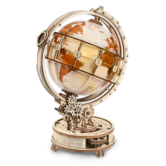 Robotime ROKR 180pcs 3D DIY Wooden Luminous Globe 3D Wooden Model ST003