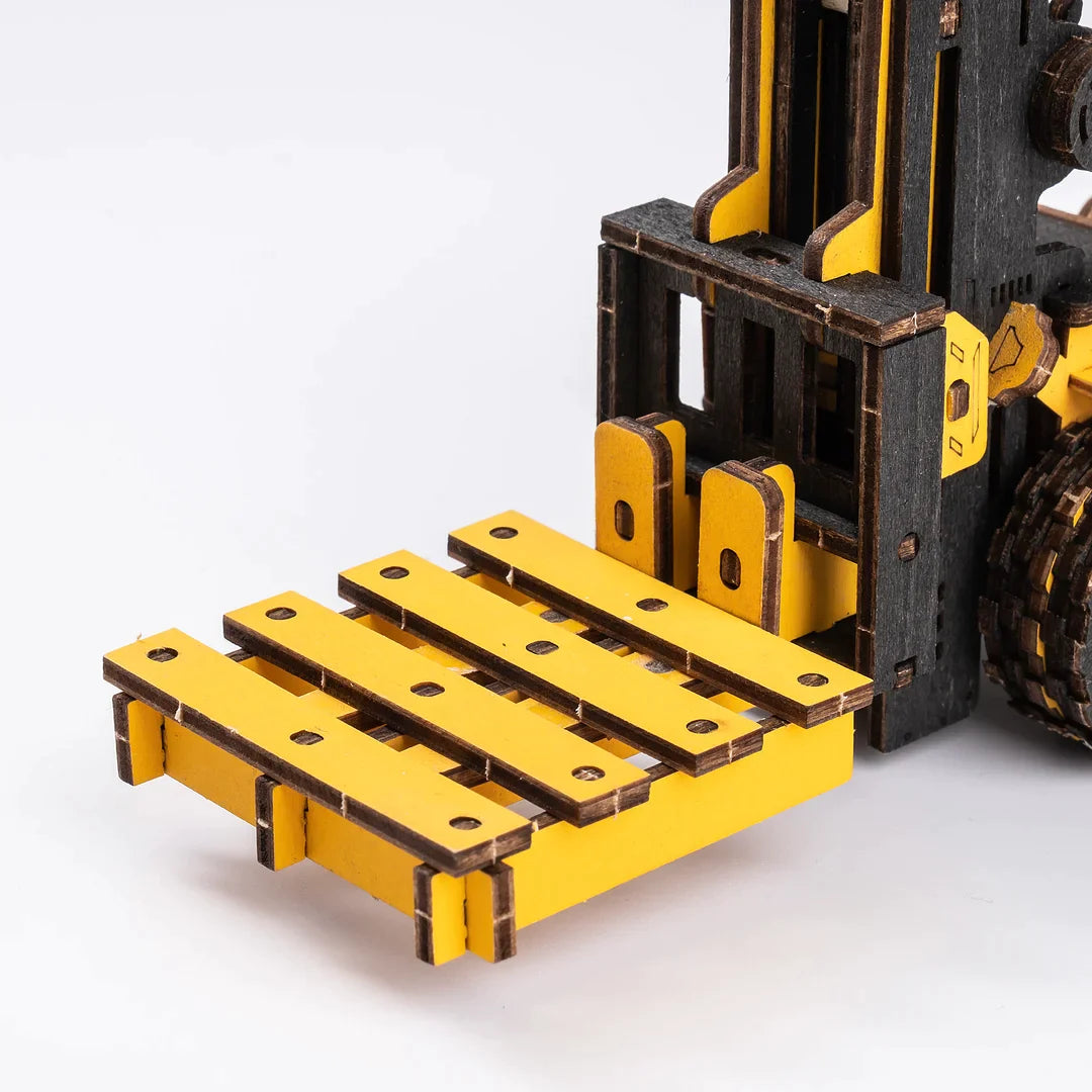 ROKR Forklift Engineering Vehicle 3D Wooden Puzzle TG413K Educational Toy for Kids Truck Toys for Gifts