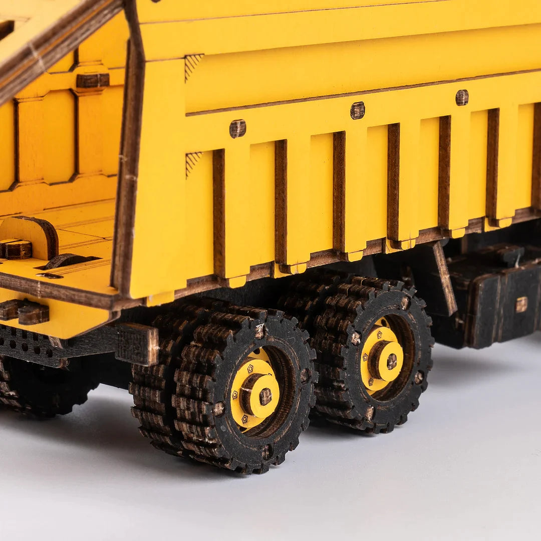 ROKR Dump Truck Engineering Vehicle 3D Wooden Puzzle TG603K Educational Toy for Kids Truck Toys for Gifts