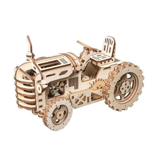 Robotime 3D Puzzle Mechanical Tractor Gears Car Model Kids Toy Gift LK401