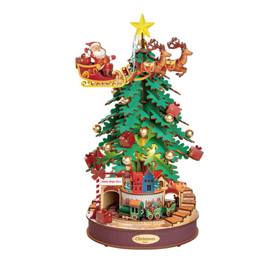 Robotime Rolife ROKR Christmas Melody Tree 3D Wooden Puzzle AMS01