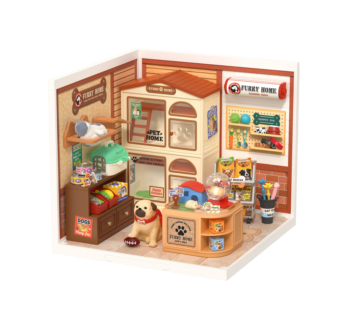Rolife Furry Friends’ Home DW027 - completed model