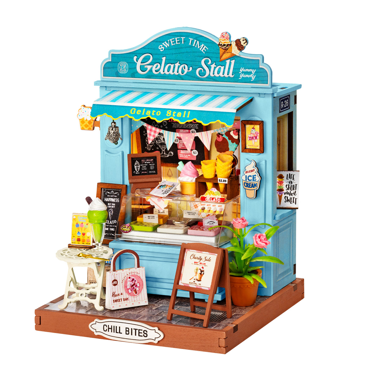 Rolife Gelato Stall DS052 - completed model