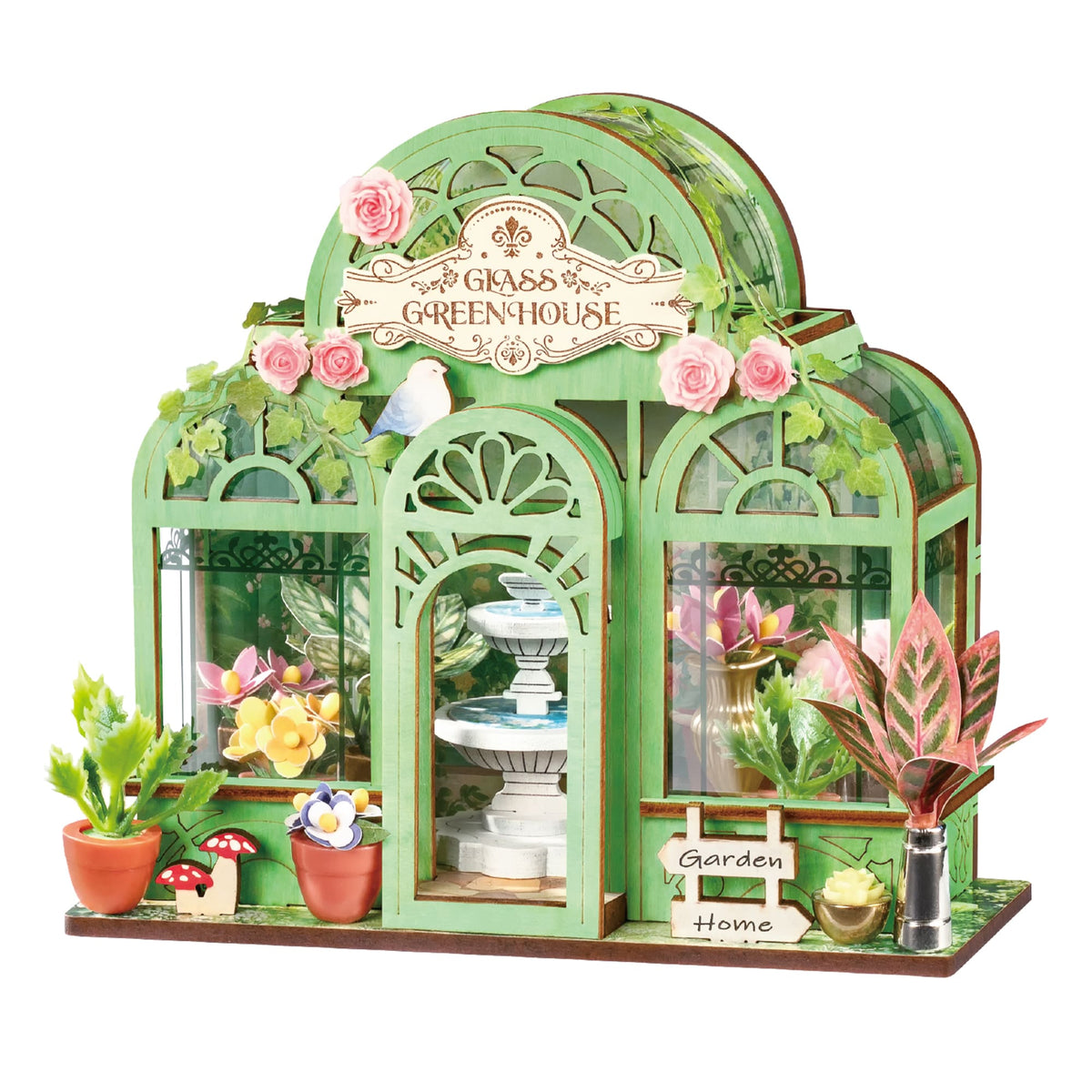 Rolife Green Fountain Garden DS049 - completed model