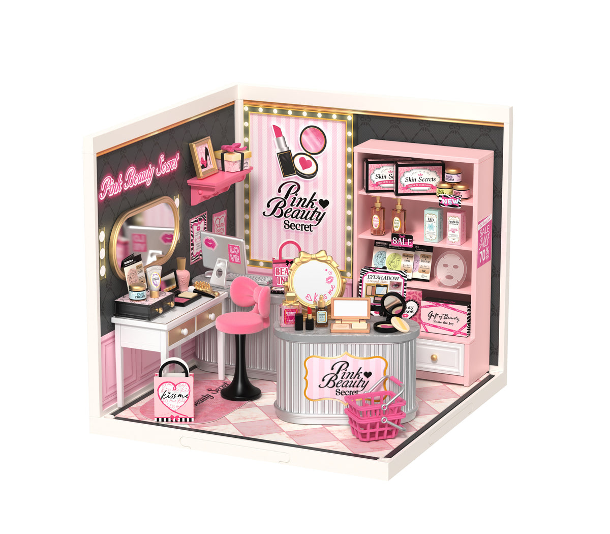 Rolife Pink Beauty Secret DW026 - completed model