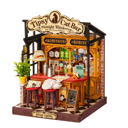 Rolife Tipsy Cat Bar DS054 - completed model