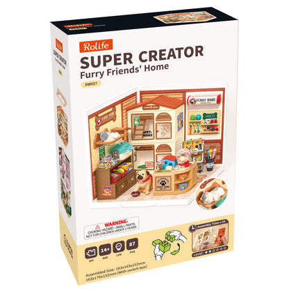 Rolife Furry Friends’ Home DW027 - front packaging