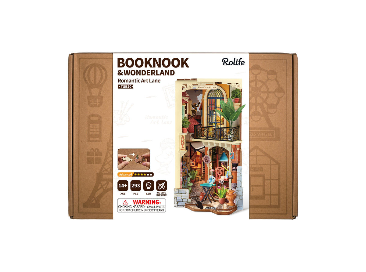 Rolife Romantic Art Lane TGB20 - front of the retail packaging