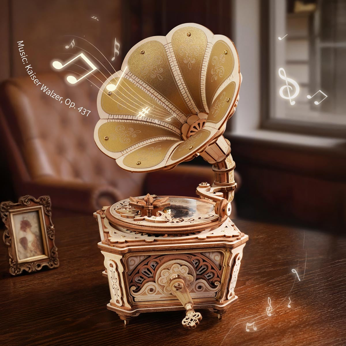 ROKR Diva Gramophone AMK82 - gramophone music mechanism