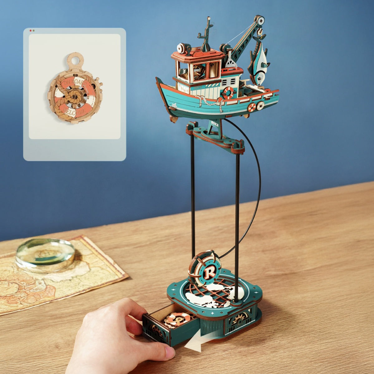 ROKR Lucky Trawler MCD08 - pendulum balance demonstration