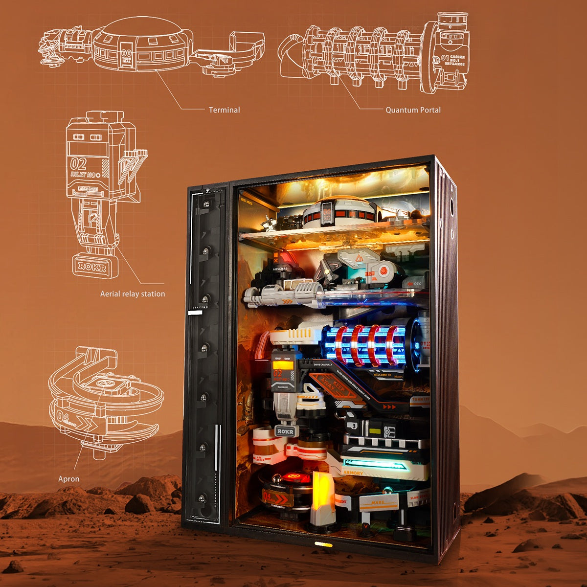 ROKR Mars Outpost MR05S - close-up details