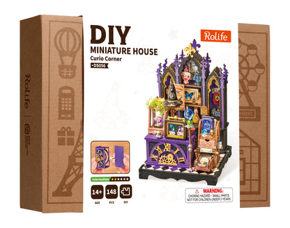 Rolife Curio Corner DS056 - packaging at an angle