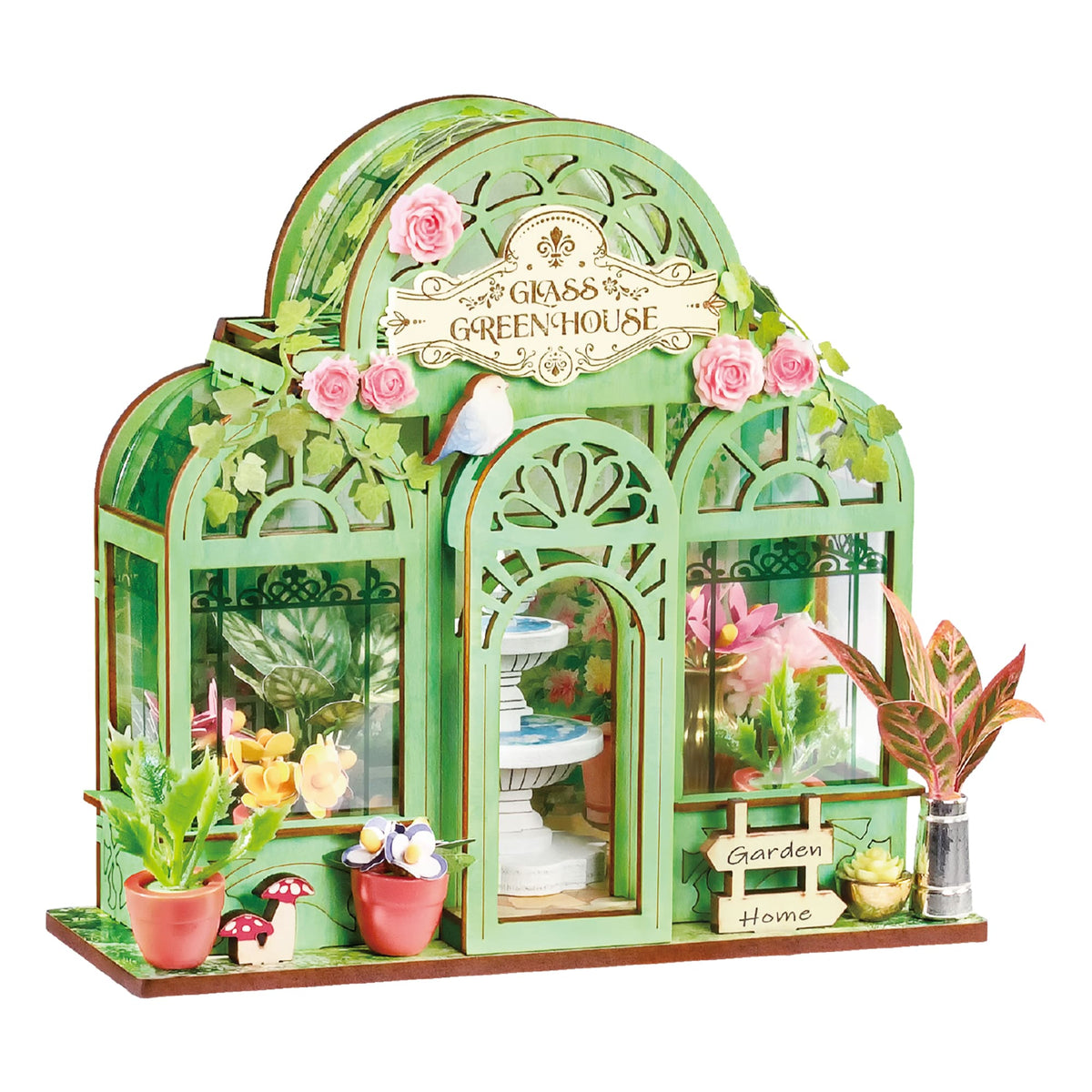 Rolife Green Fountain Garden DS049 - display setting, view 3