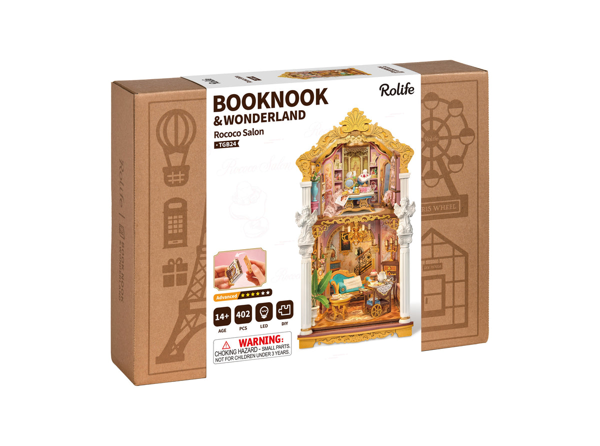 Rolife Rococo Salon TGB24 - retail packaging viewed at an angle