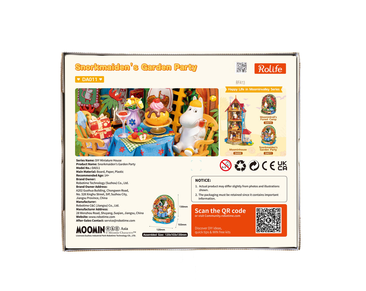 Rolife Snorkmaiden's Garden Party DA011 - back packaging