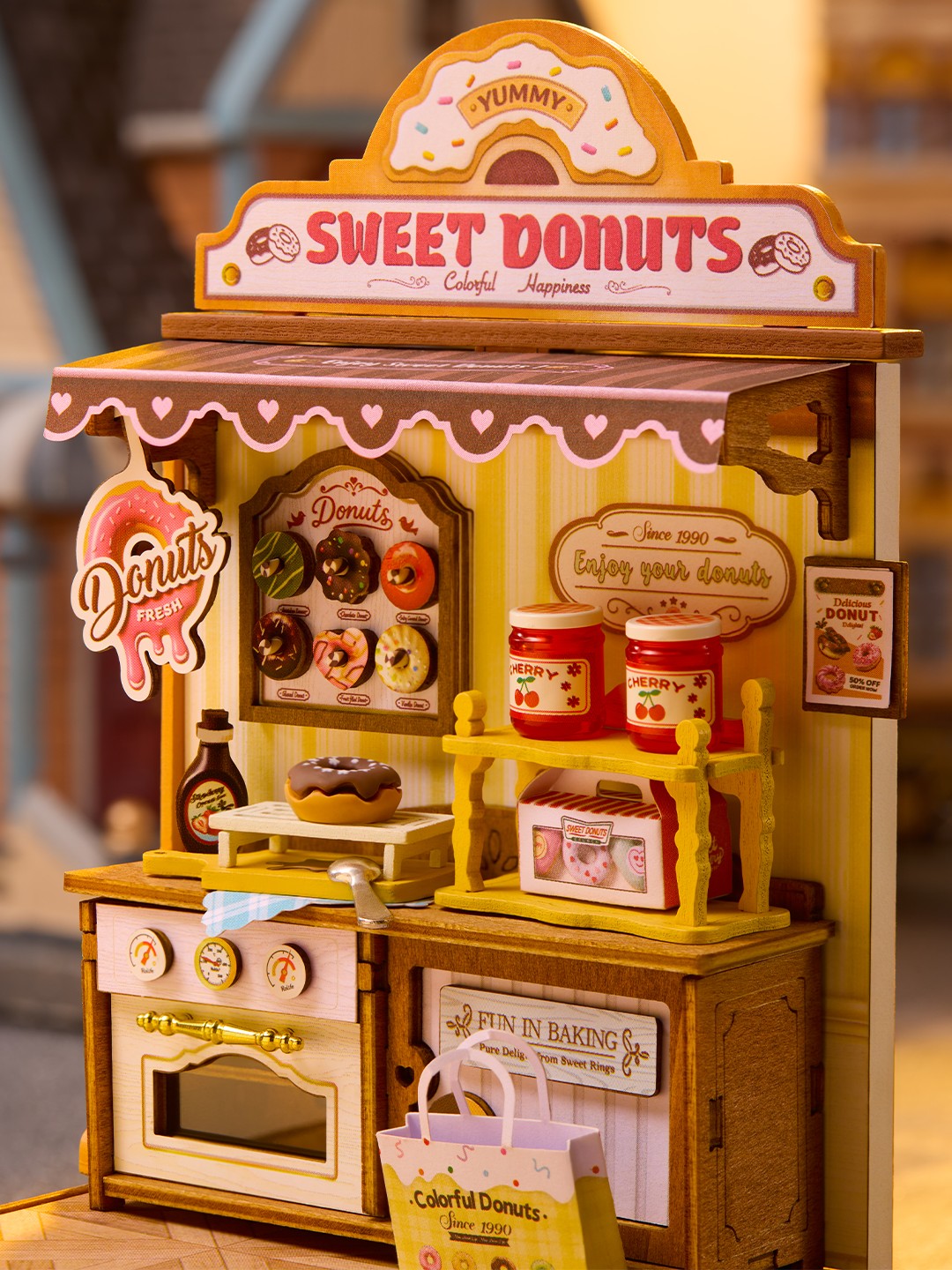 Rolife Sweetie's Donut Shop DS051 - display setting, view 3