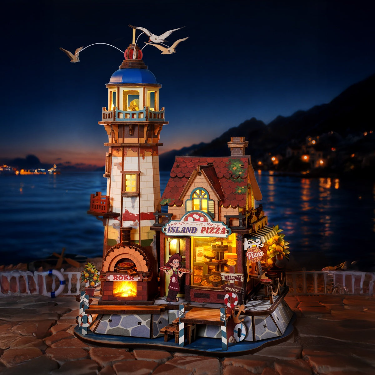 ROKR Chillbay Pizzeria EAM02 - illuminated display