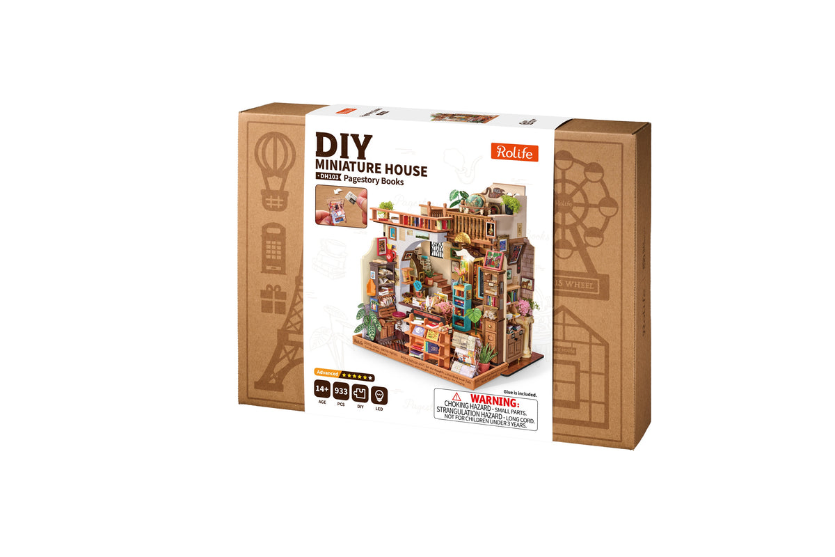 Rolife Pagestory Books DH103 - packaging at an angle