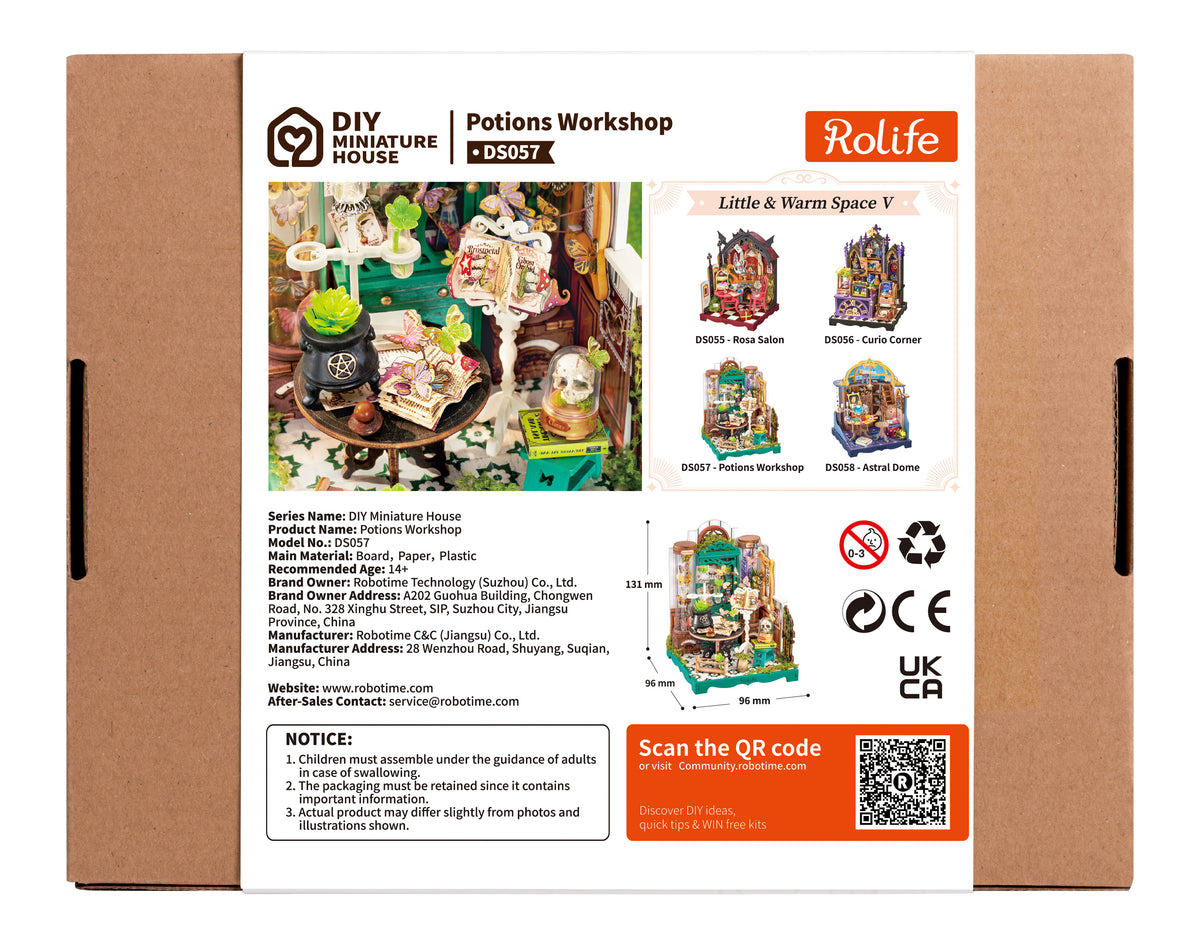 Rolife Potions Workshop DS057 - back packaging