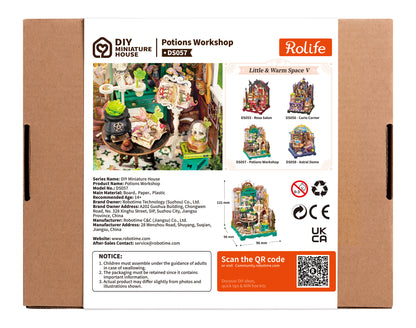 Rolife Potions Workshop DS057 - back packaging