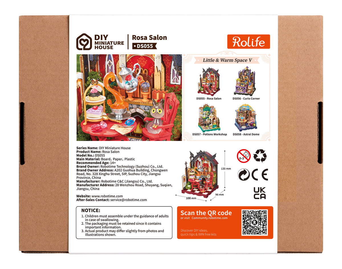 Rolife Rosa Salon DS055 - back packaging