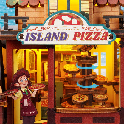ROKR Chillbay Pizzeria EAM02 - pizza display and miniature shop details