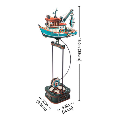 ROKR Lucky Trawler MCD08 - assembled dimensions