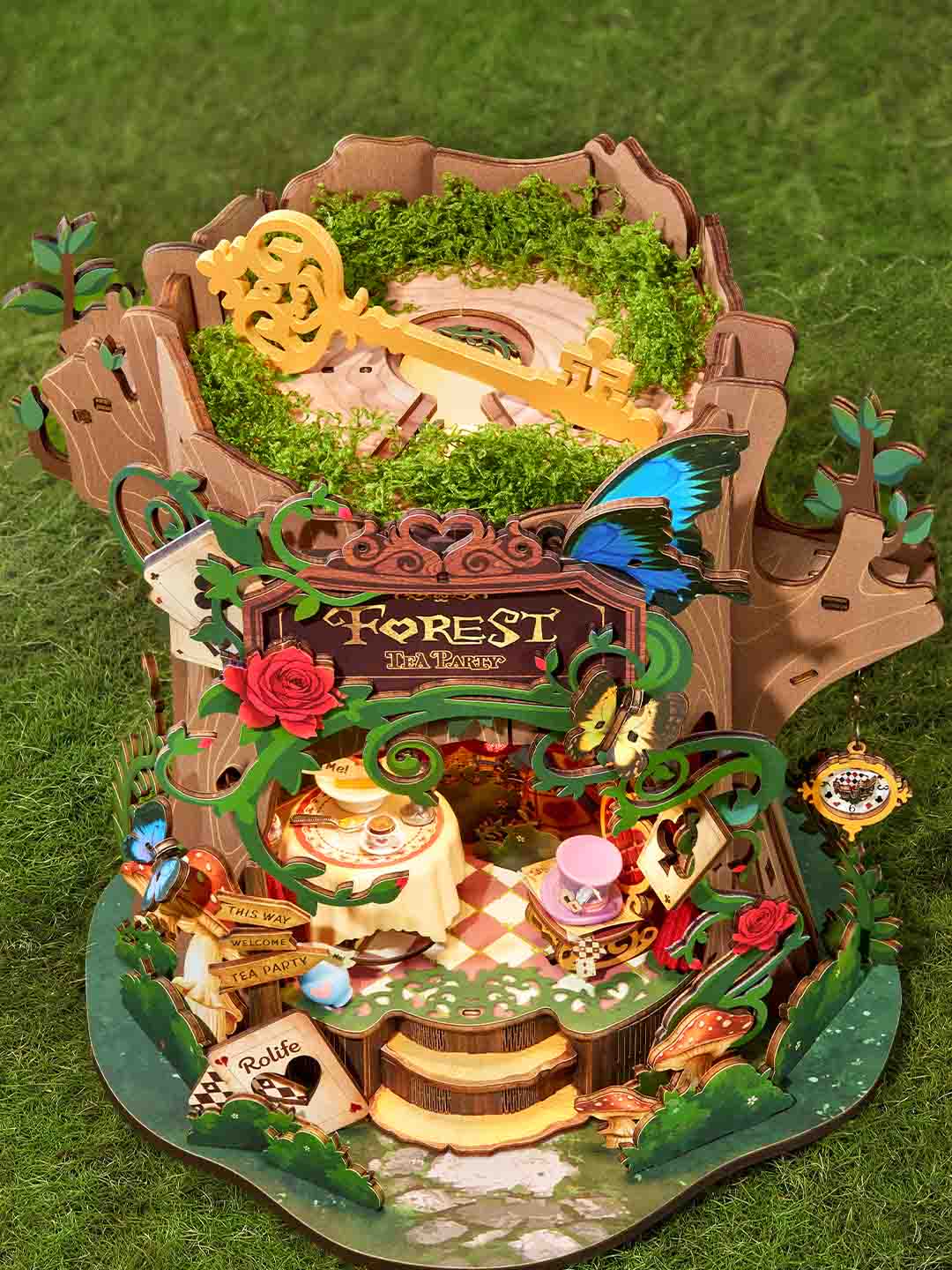 Rolife Forest Tea Party AMT03 - close-up details